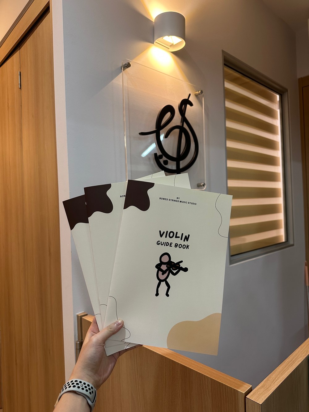 The Bowed Strings beginner booklet, written by Teacher Xin Jie